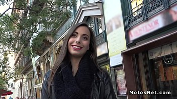 Public Hungarian cutie bangs big dick