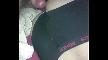 Cumshot on my wife's ass while she's sleeping