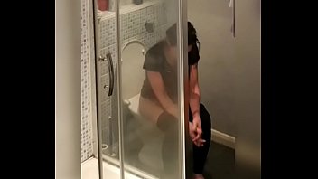 My sexy Ukrainian wife stripping for shower