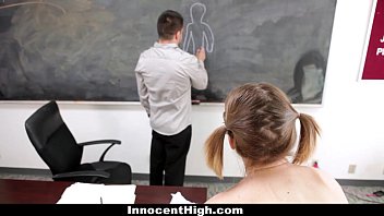 InnocentHigh - Skinny Schoolgirl (Scarlett Fever) Gets A Private Lesson