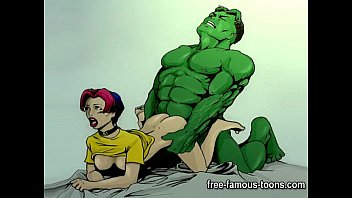 Famous cartoon superheroes porn parody