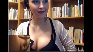 Hot Girl Stripping in Library - prettygirlscams.com