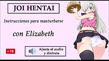 JOI hentai con Elizabeth, del anime ''los 7 pecados capitales'', en español.