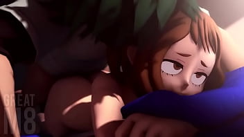 My Hero Academia Izuku fucks Ochako (by GreatM8)