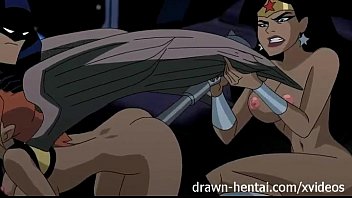 Justice League Hentai - Two chicks for Batman dick