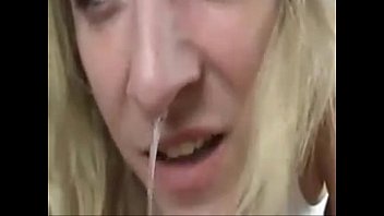 Cum in nose blond