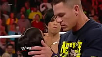 John Cena and AJ Lee Kiss - WWE Raw 11 19 12